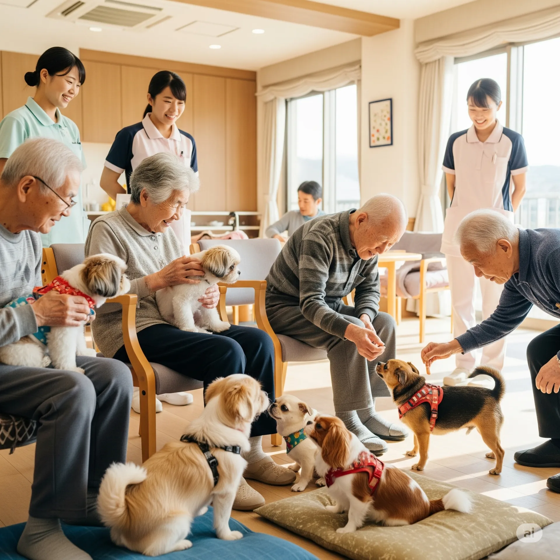 老人ホームでセラピー犬と暮らす大阪府の施設選びと効果的な触れ合い方