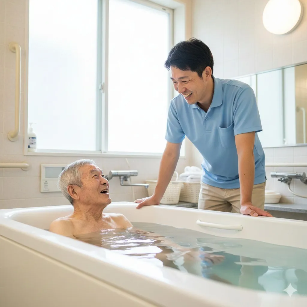 知らないと損する!老人ホームの入浴サービスの実態